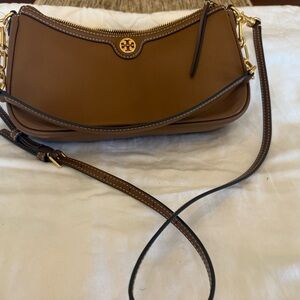 Tory Burch Brown Leather Crossbody Bag